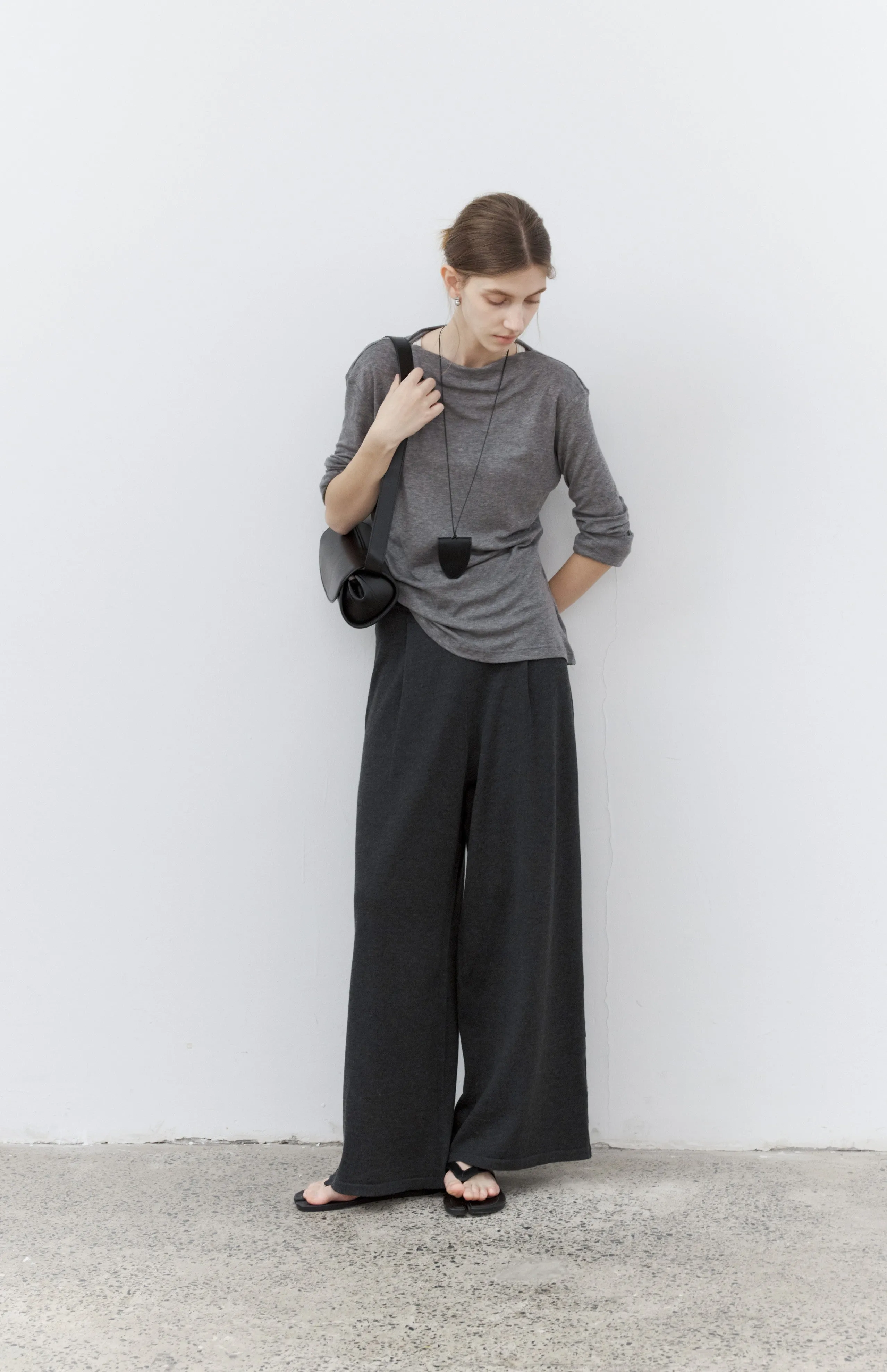 AIRY DRAPE WIDE PANTS / エアリードレープワイドパンツ
