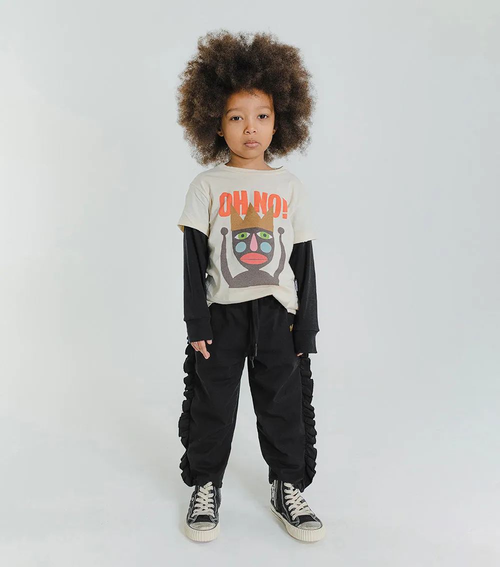 airy ruffled pants