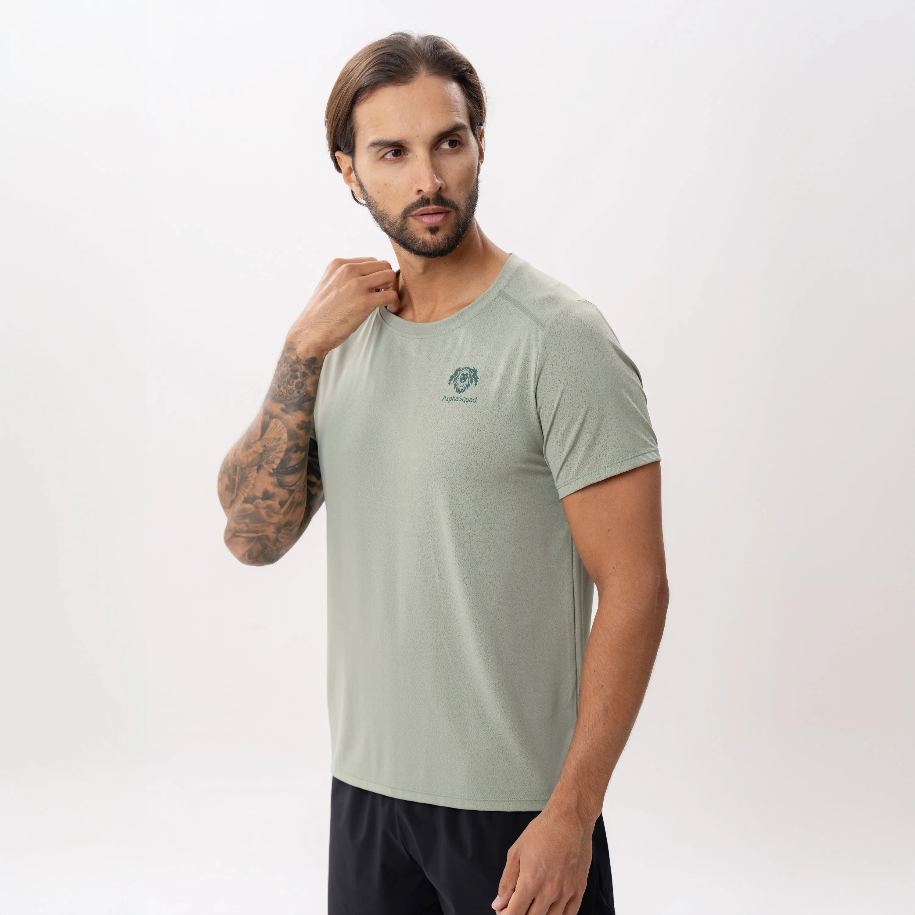 AlphaSquad Men's T-Shirt Dry Fit Work Shirts Moisture Wicking Active Athletic Training Short Sleeve Tops