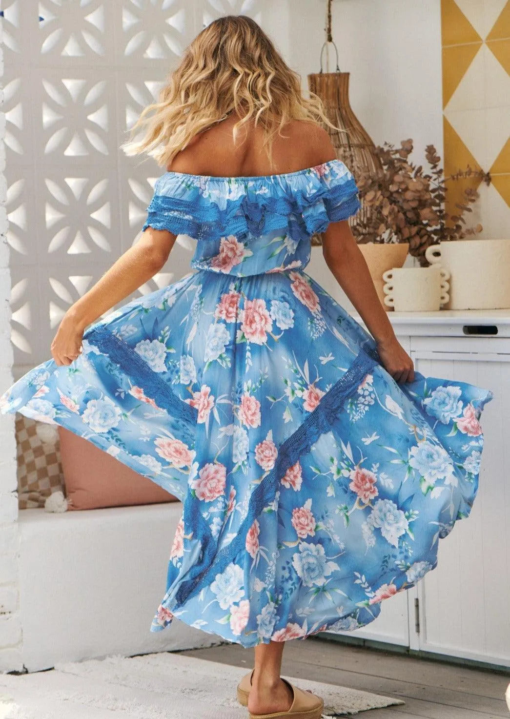 Ana Santorina Print Positano Maxi