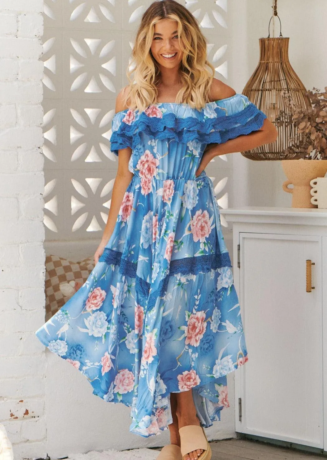 Ana Santorina Print Positano Maxi