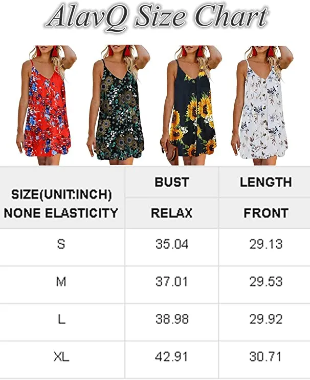 Black Multi Women Summer Spaghetti Strap Button Down V Neck Sleeveless Casual Mini Dress - AlvaQ