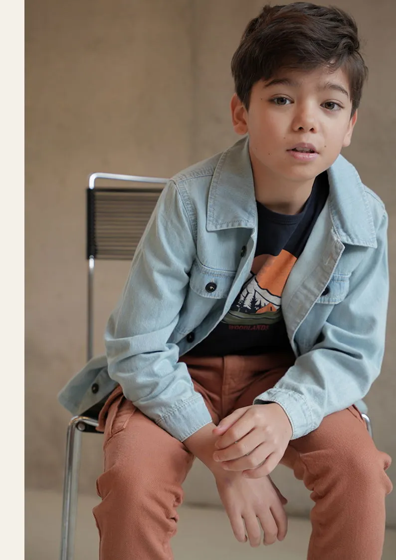 Blouse Change Light Denim