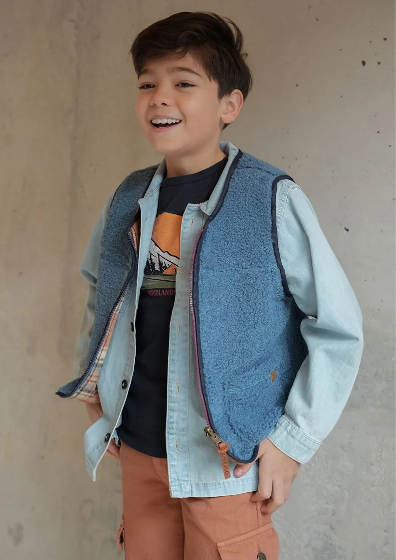 Blouse Change Light Denim
