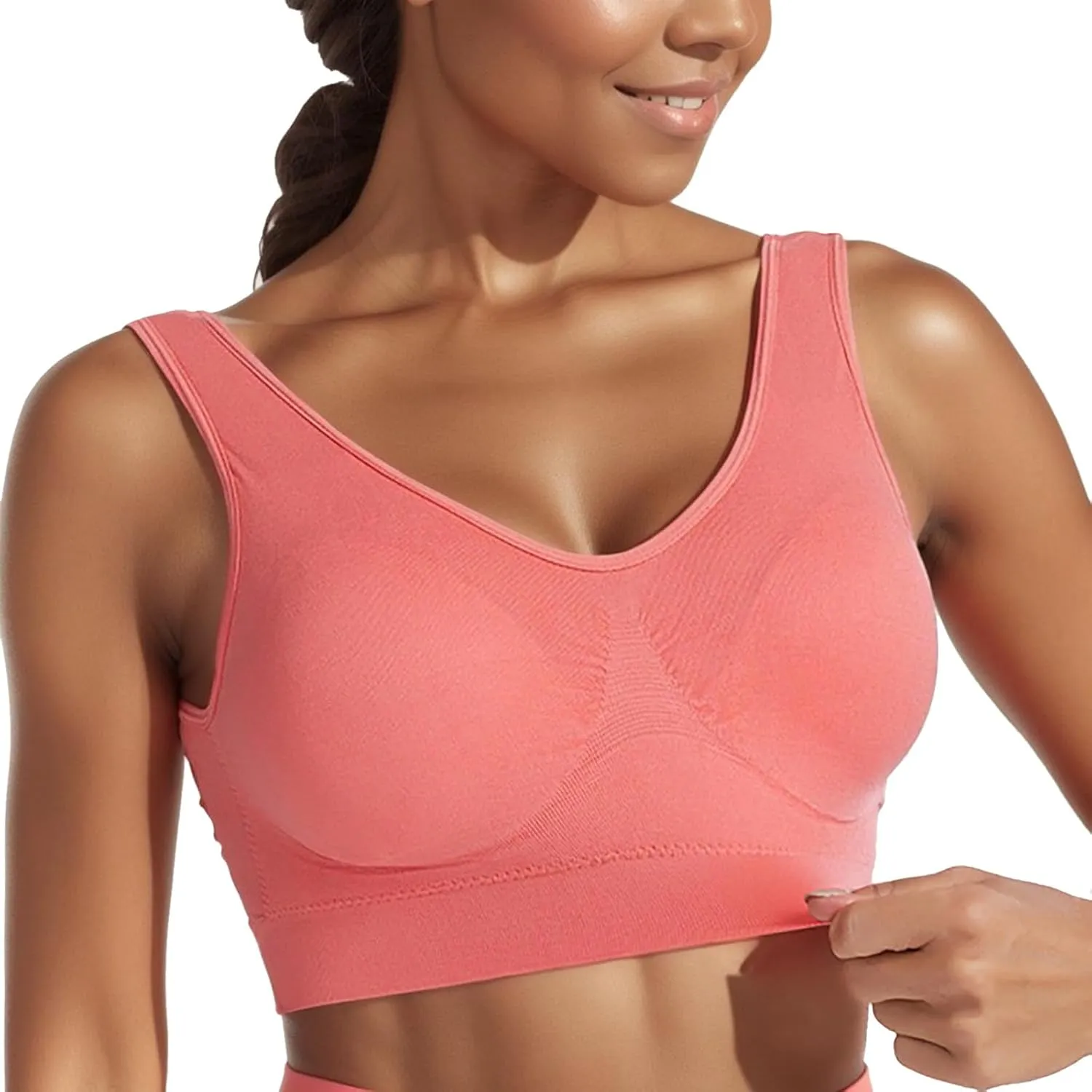 Bras for Women Wireless Bras High Support Everyday Bra Padded Breathable Bra Bralettes