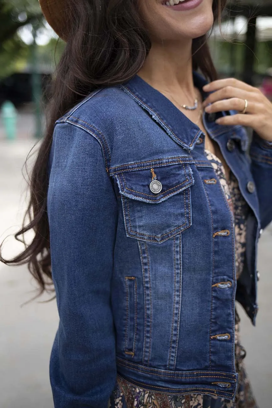 Cassidy Dark Wash Denim Jean Jacket