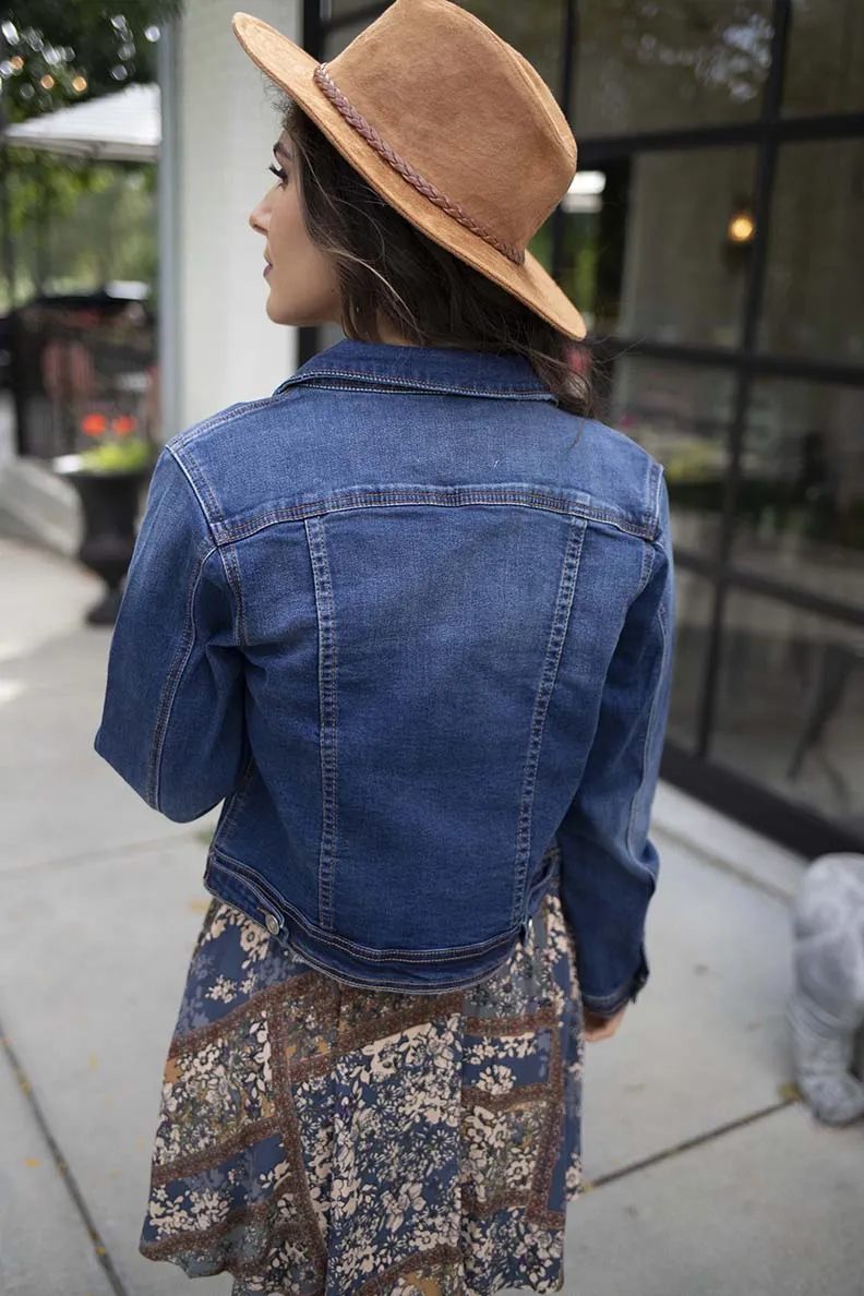 Cassidy Dark Wash Denim Jean Jacket