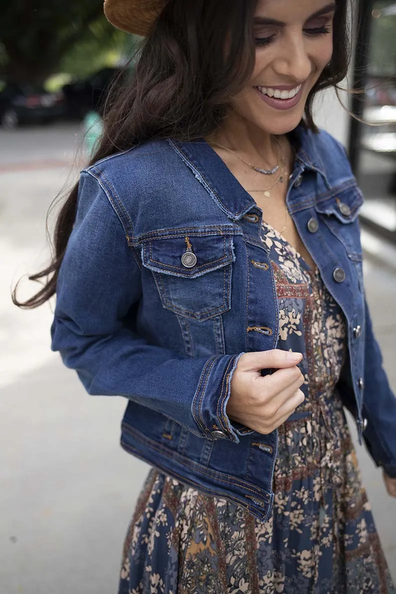 Cassidy Dark Wash Denim Jean Jacket