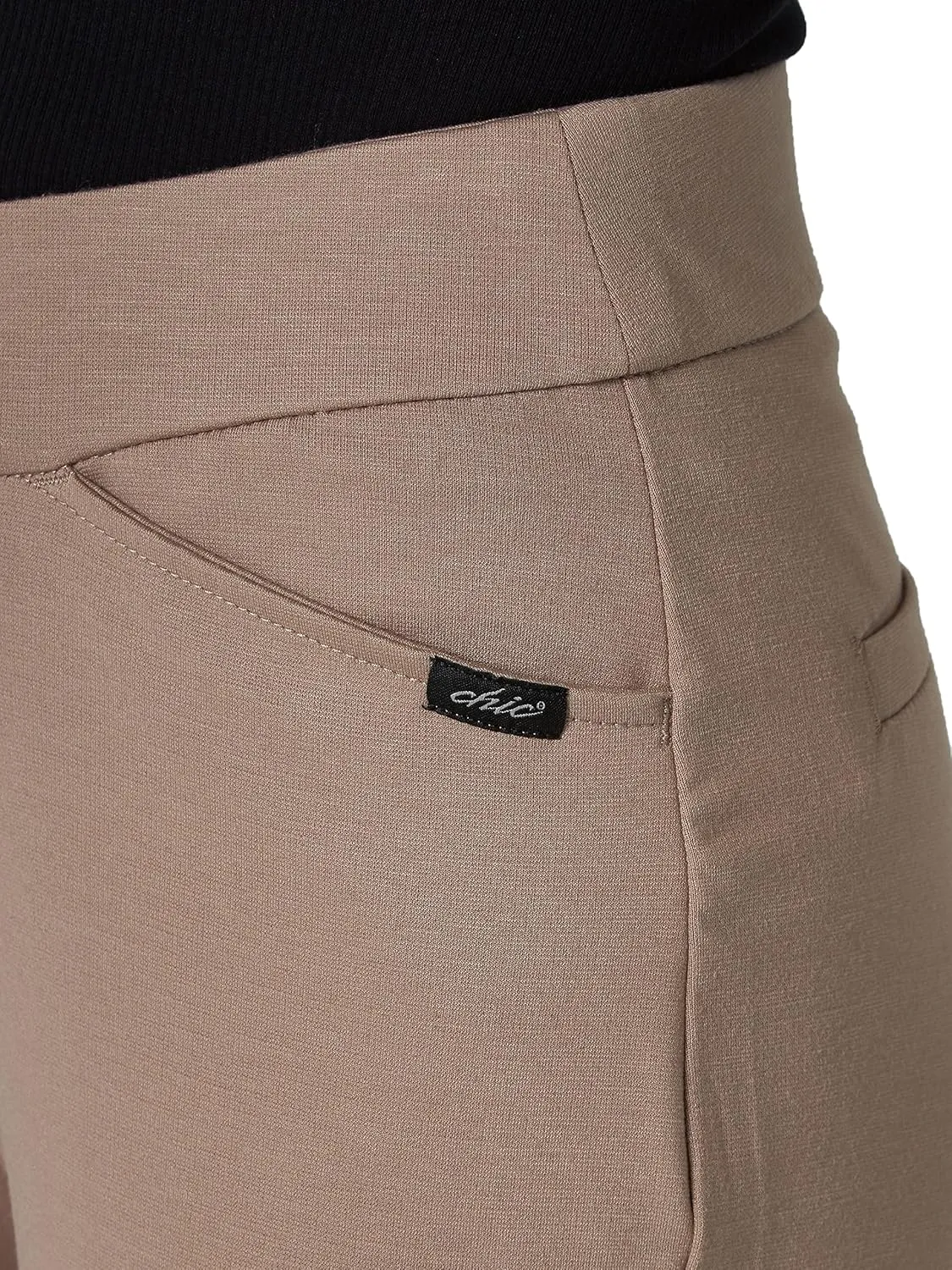 Chic Classic Collection Women's Knit Pull-On Pant