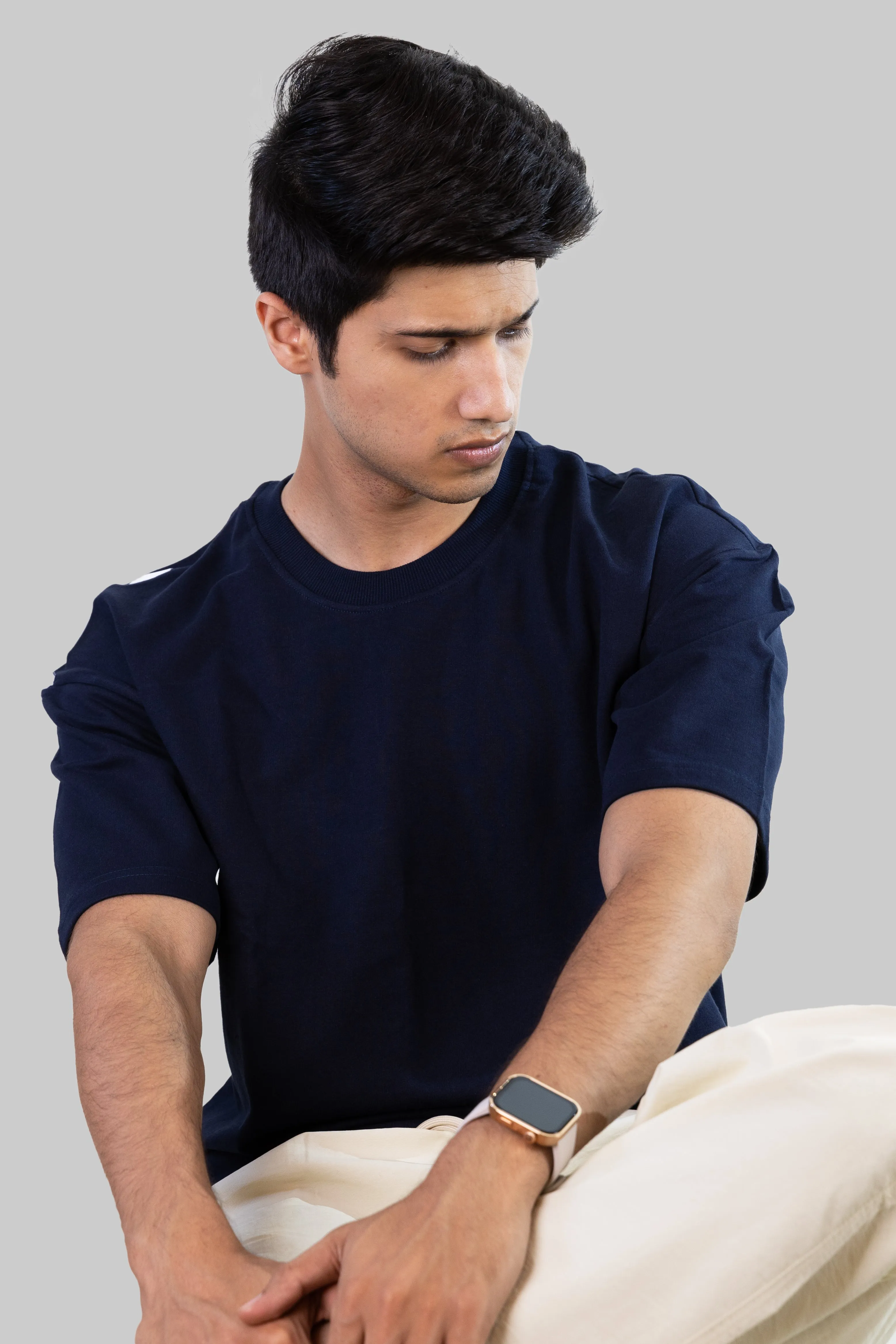 Clickin Simpson Drop Tee - Dark Blue