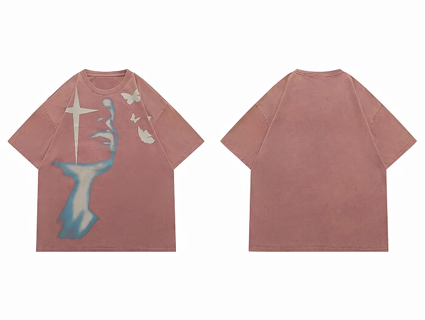 'Dreamscape' Graphic Print Cotton T-Shirt