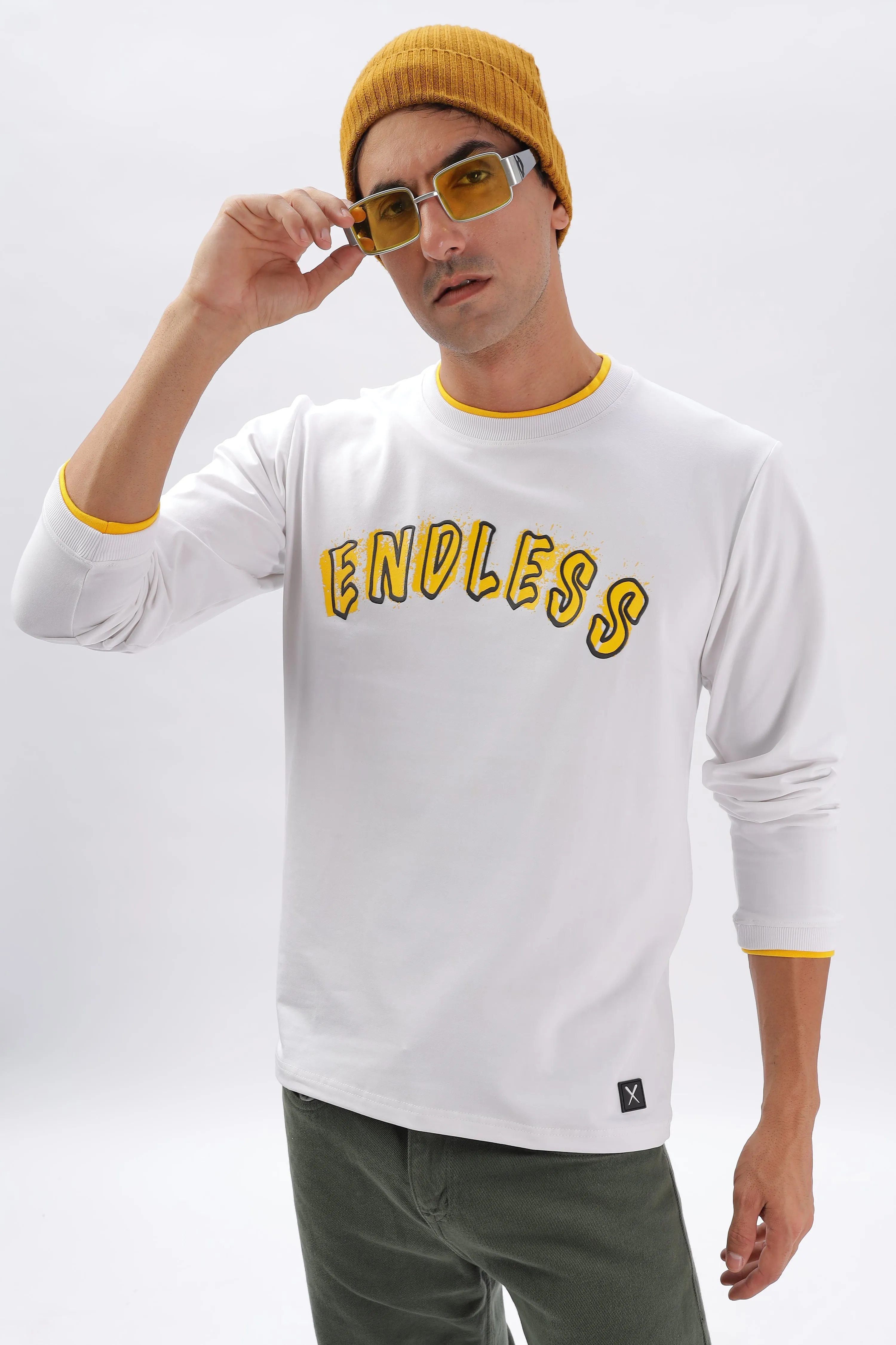 Endless Pursuit Tee: White