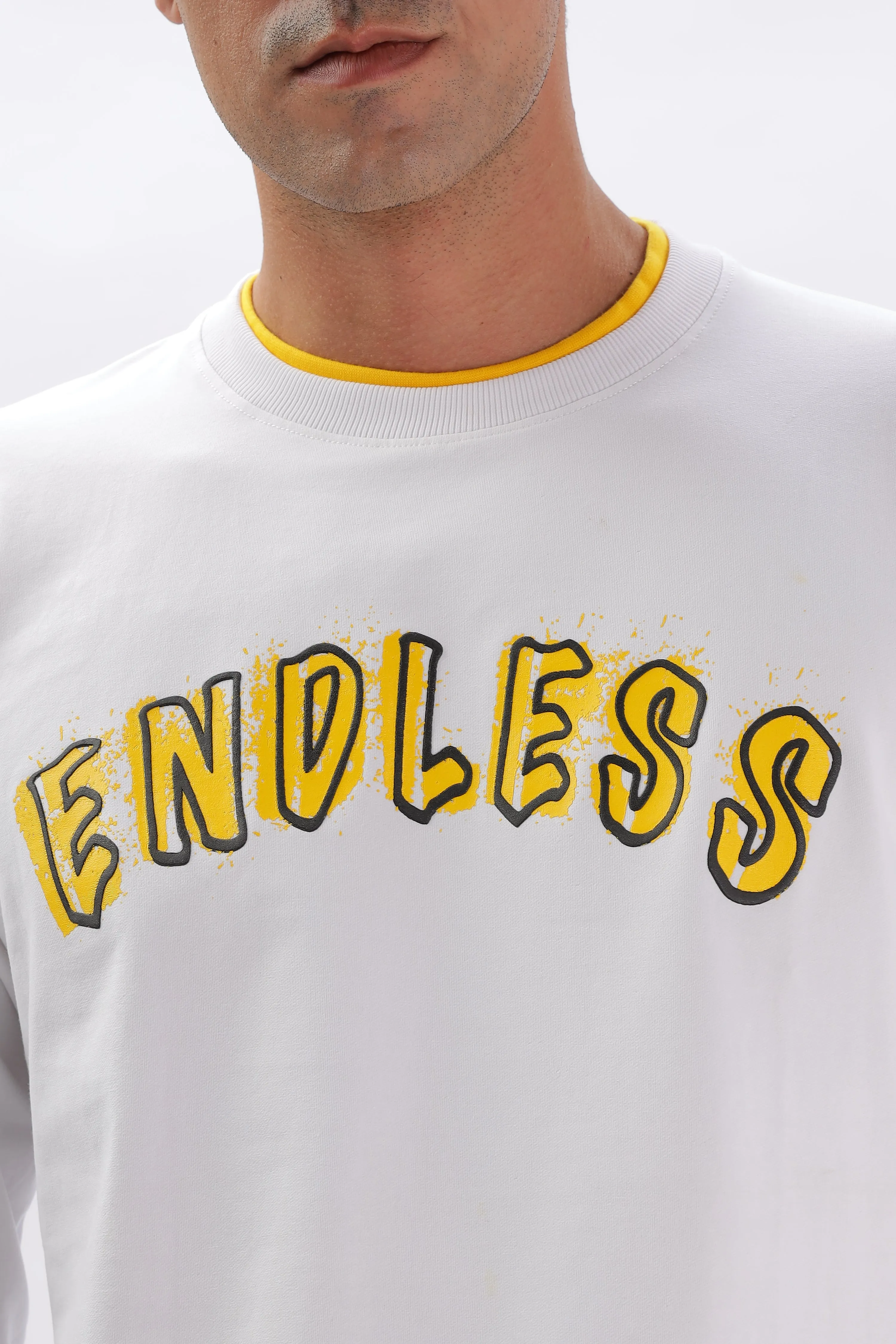 Endless Pursuit Tee: White