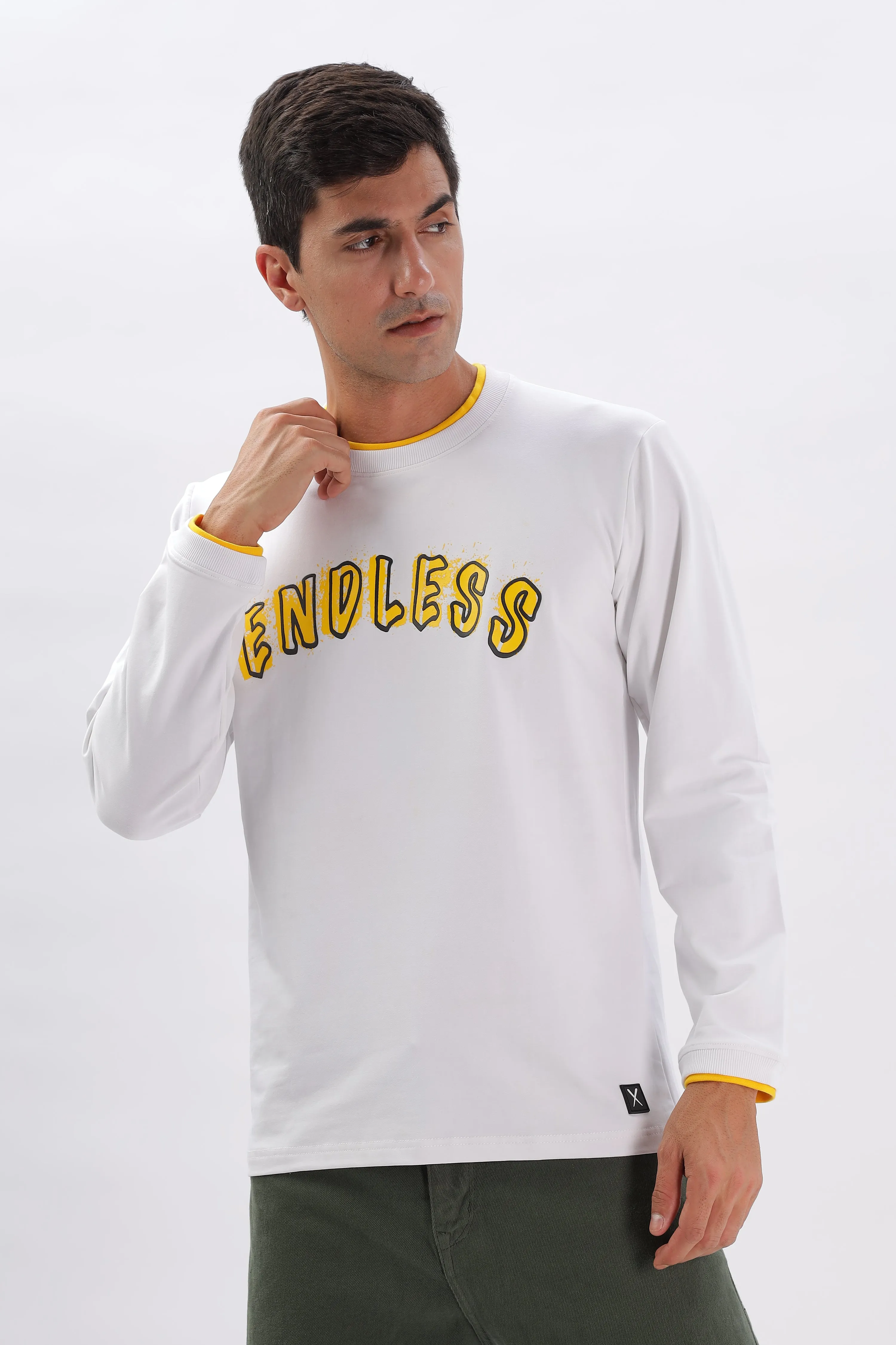 Endless Pursuit Tee: White