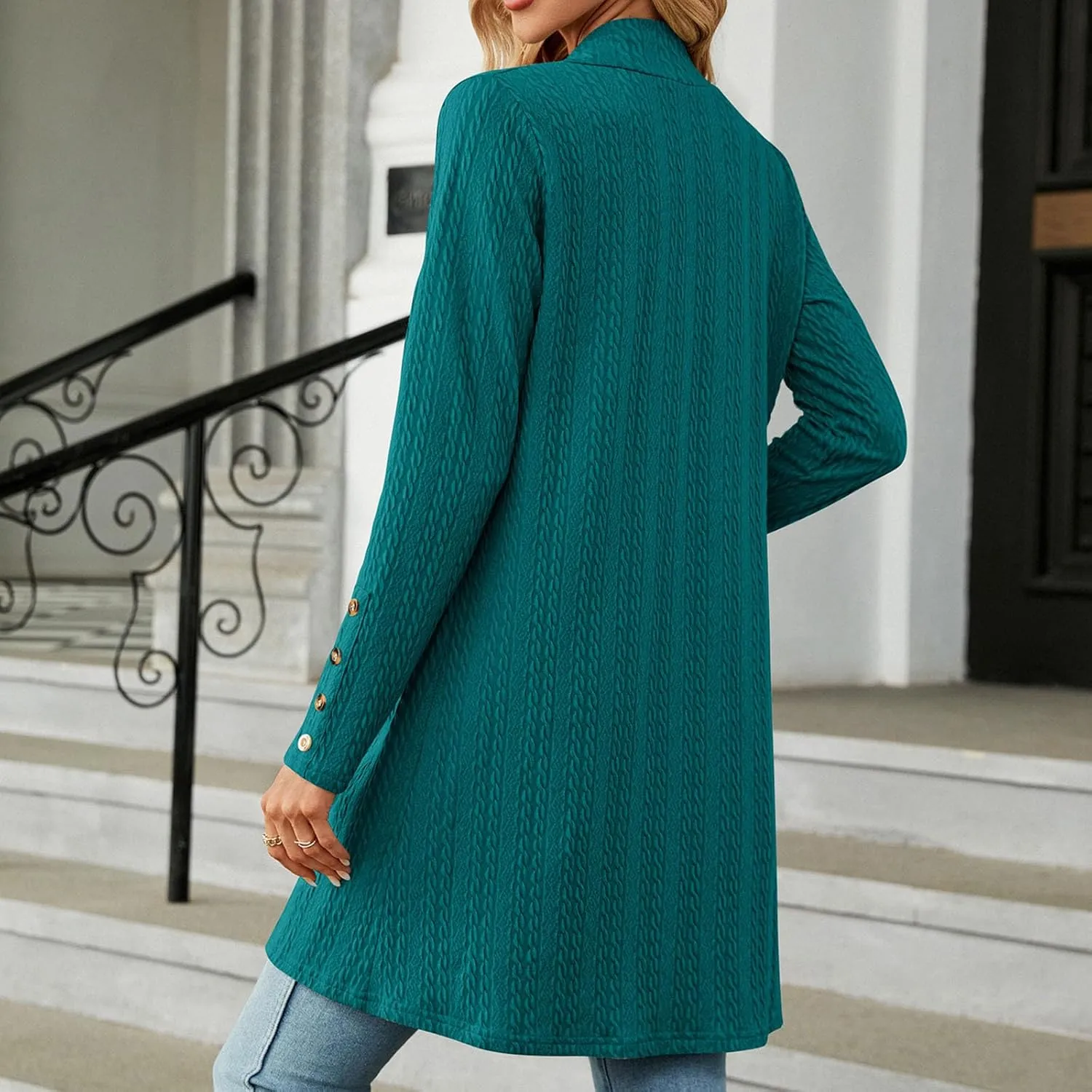 Fall Sweaters for Women 2025 Oversized Soft Knit Cardigan Sweater Long Sleeve Warm Loose Casual Winter Outwear