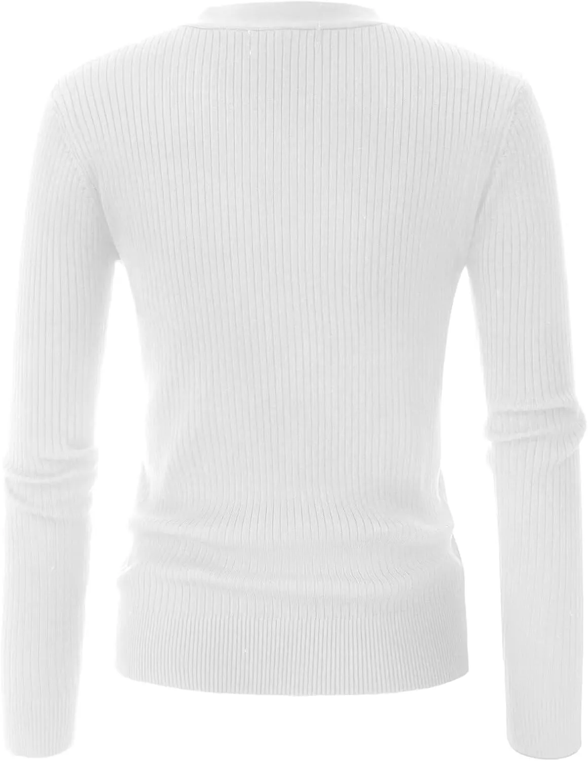 GRACE KARIN Women's Button Up V Neck Long Sleeve Soft Basic Knit Cardigan Sweater