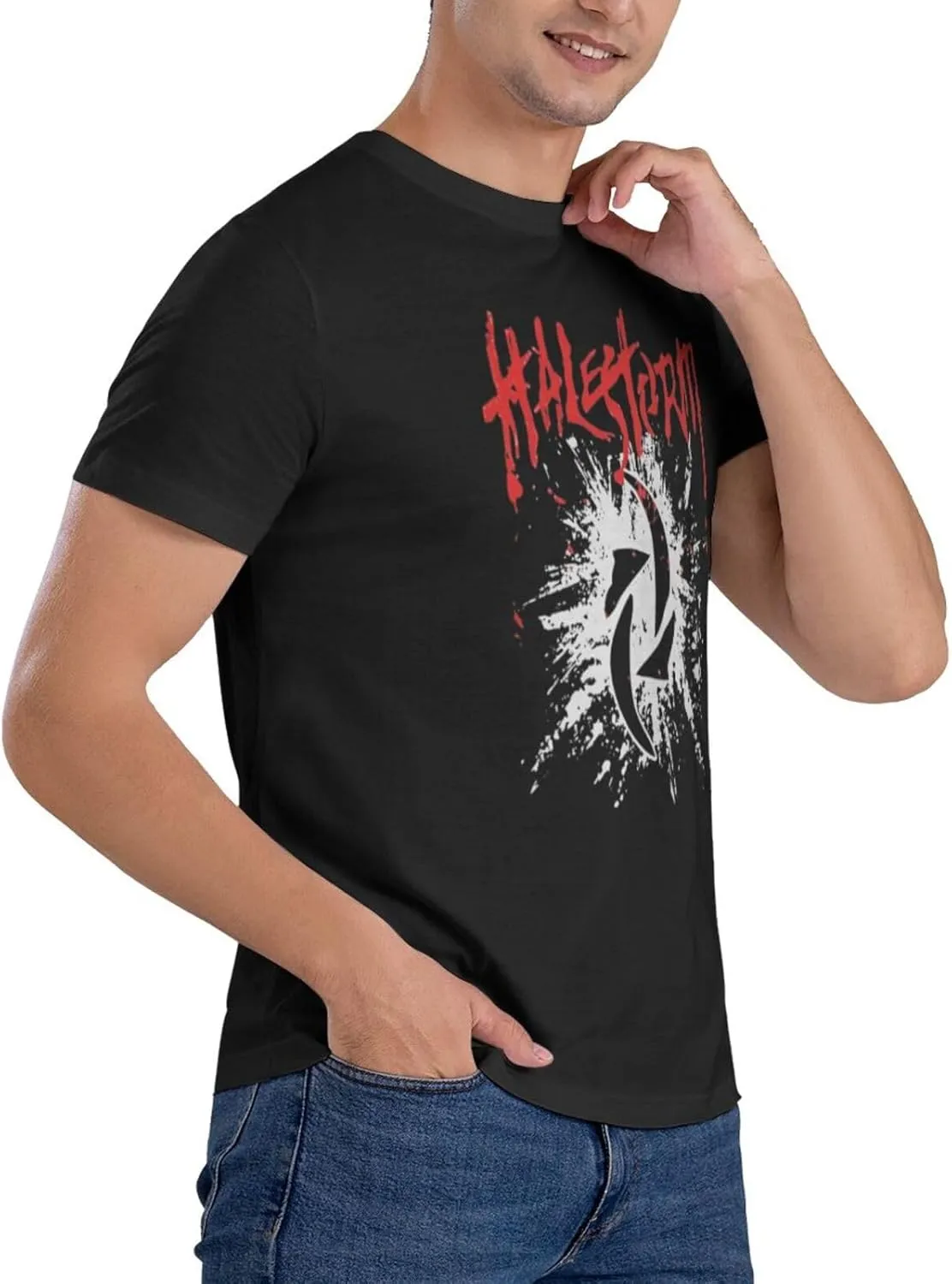 Halestorms T Shirt Men's Cotton Breathable Short Sleeve O-Neck Shirts