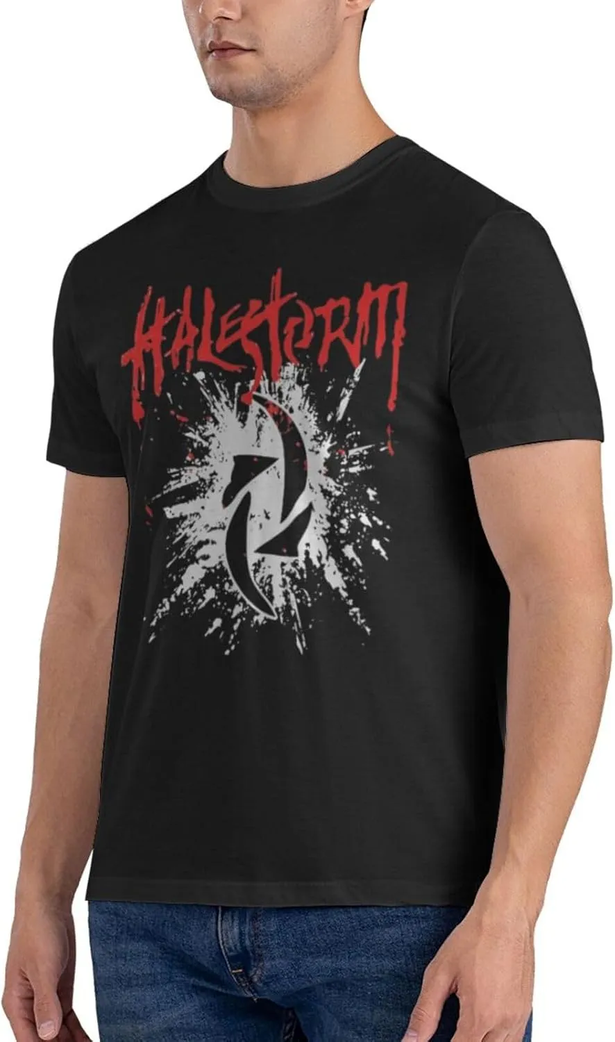 Halestorms T Shirt Men's Cotton Breathable Short Sleeve O-Neck Shirts
