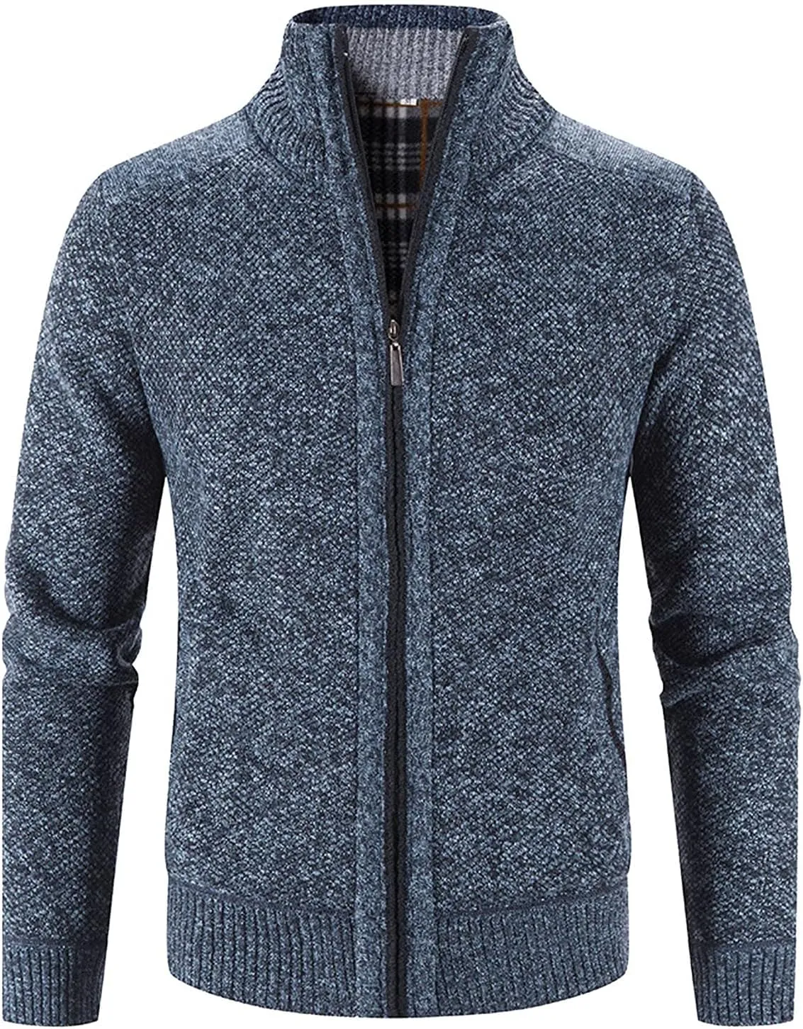 Hoodies for Men, Men's Soft Cardigan Sweater Knit Zip Up Outerwear Fall Winter Fitted Fashion Knitted Sweater