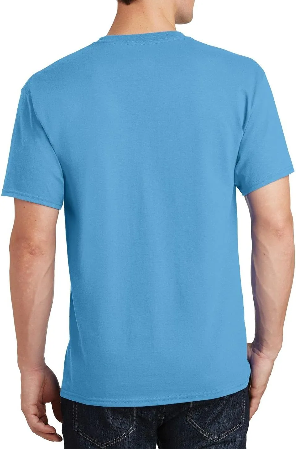 JustBlanks Mens 100% Cotton T-Shirt for Men Short Sleeves Men's t-Shirt Crew T-Shirt Crewneck Tee