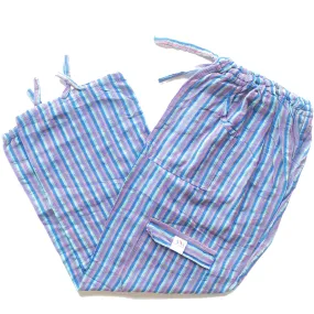 (Medium) Purple with Blue and Greenish White Stripes 0198
