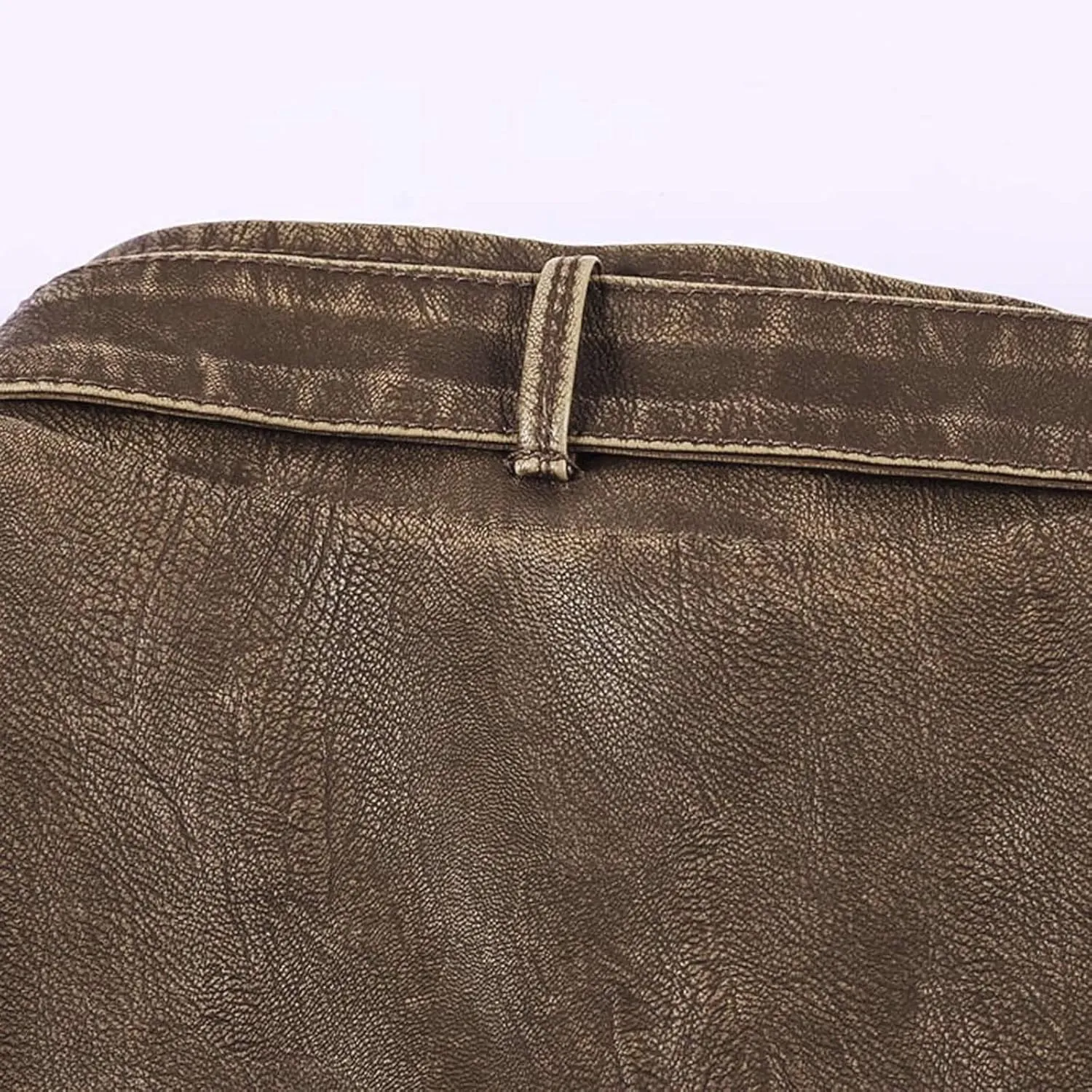 Mens Leather Jacket Heated Jacket Casual Winter Warm Top Blouse Thickening Coat Outwear Top Blouse Jacket