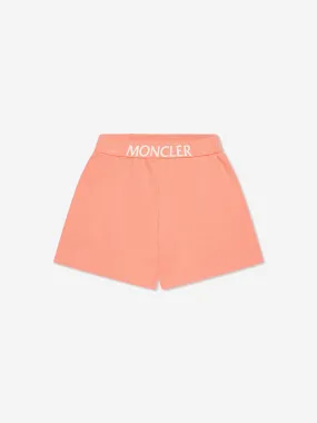Moncler Enfant Baby Girls Logo Shorts in Orange