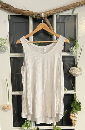 Old Navy White Luxe Tank L