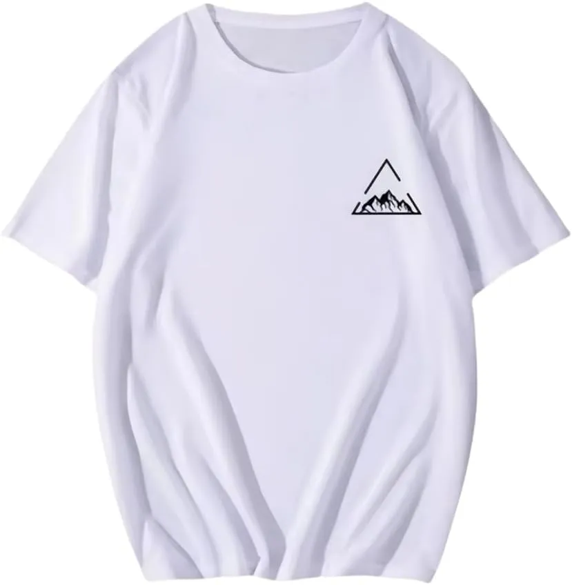 Printing T-Shirt Men Oversized Cotton Summer Tshirt Breathable Loose O-Neck Tee Shirts Te