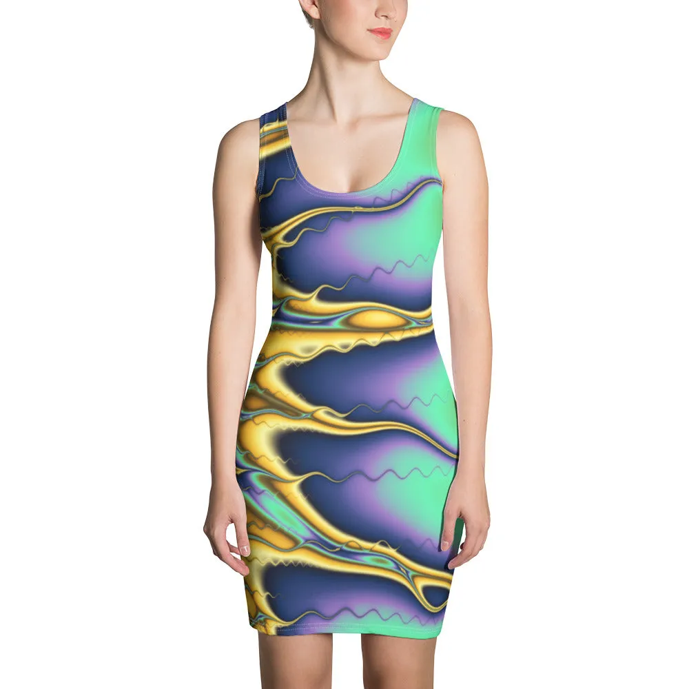"Blazing Sun" Collection - Bright Colors Mini Dress