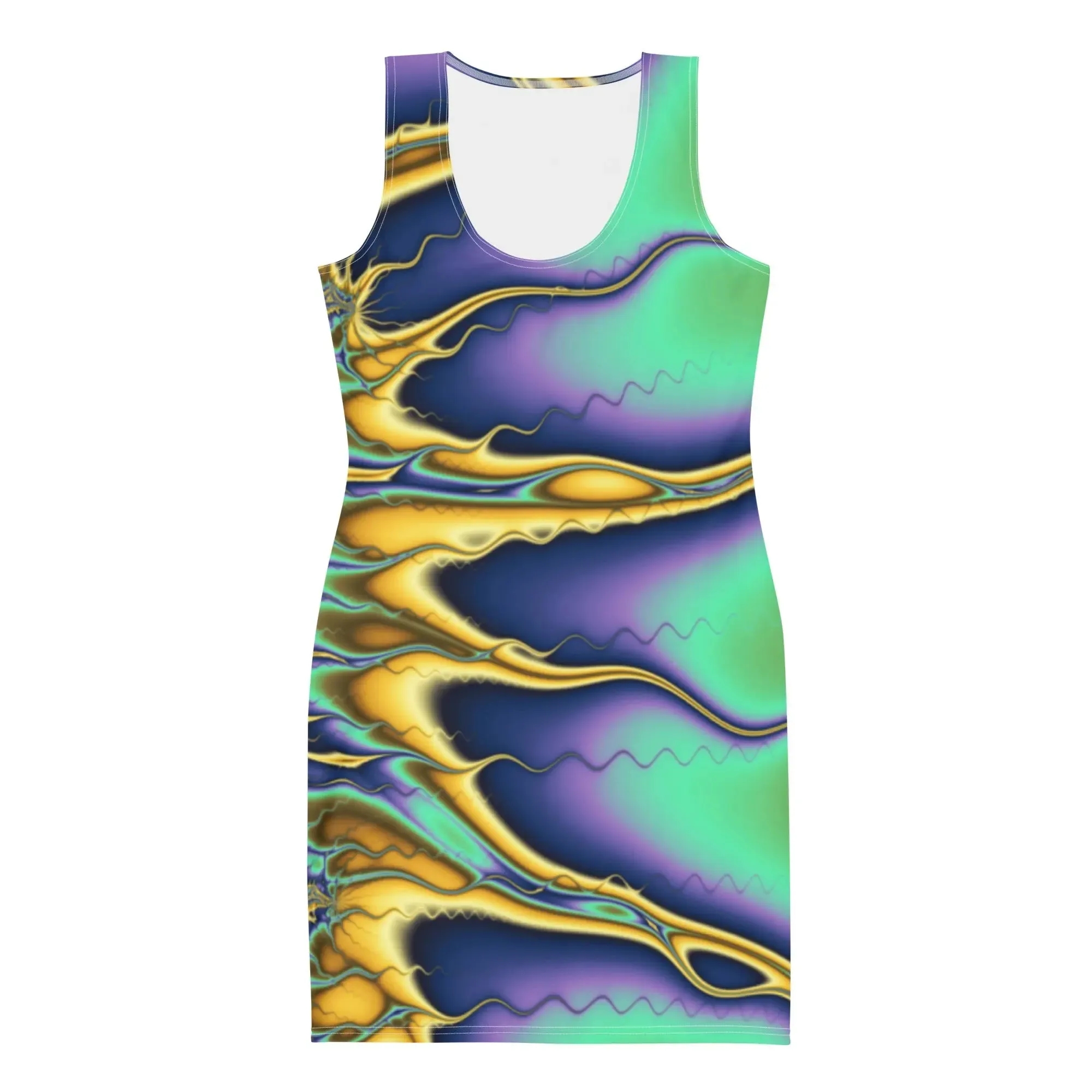 "Blazing Sun" Collection - Bright Colors Mini Dress