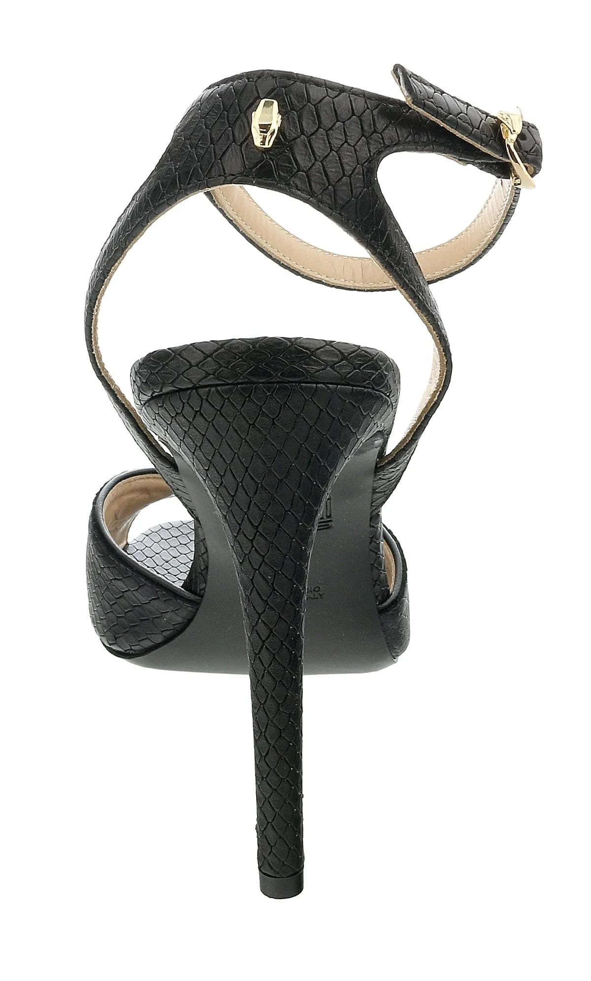 Roberto Cavalli Class  Black Opent Toe High Heel Sandal-