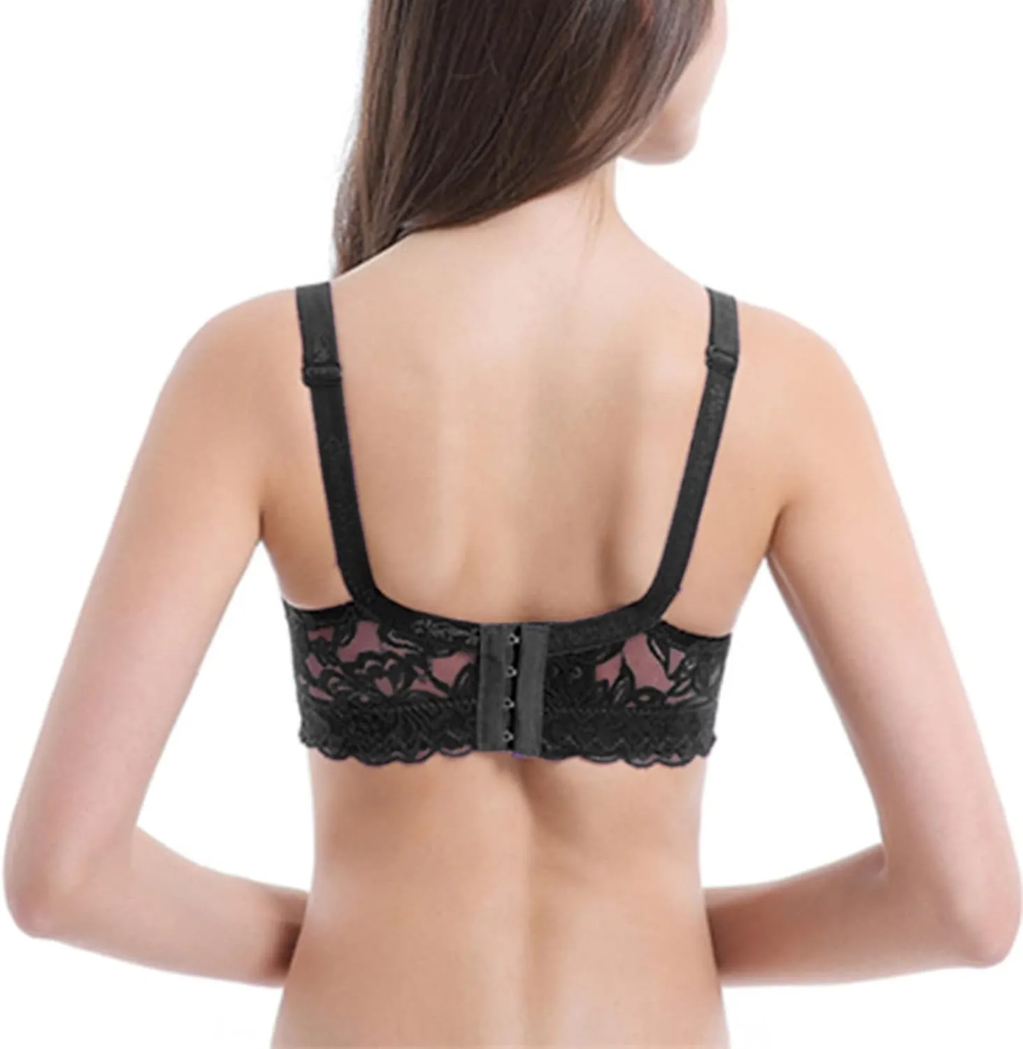 Sexy Bras for Women Seamless Push Up 2025 High Support Lace Bras Full Coverage No Underwire Breathable Gathering Bralettes