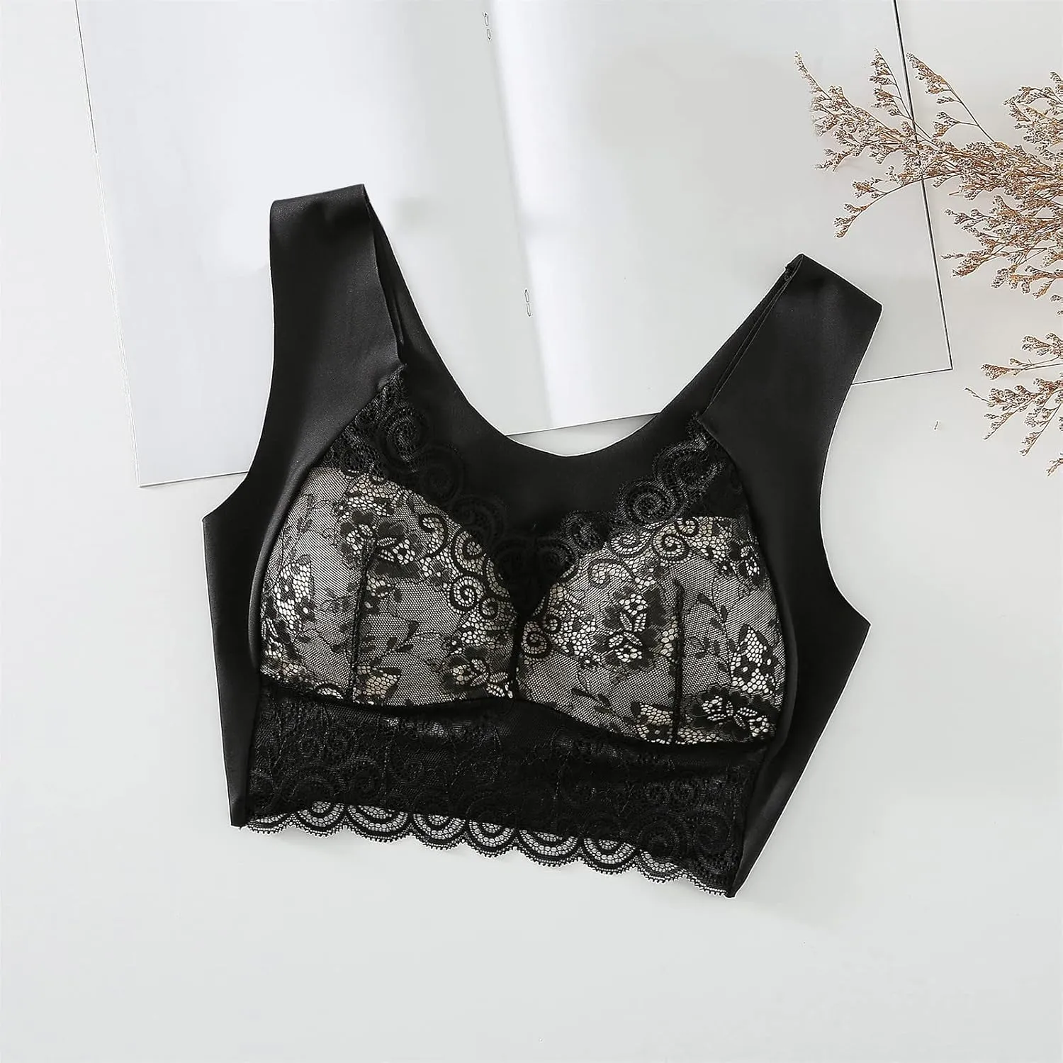 Sports Bras for Women Comfortable Adjustable Straps Athletic Running Workout Wirefree Bras Padded Crop Tops Bra