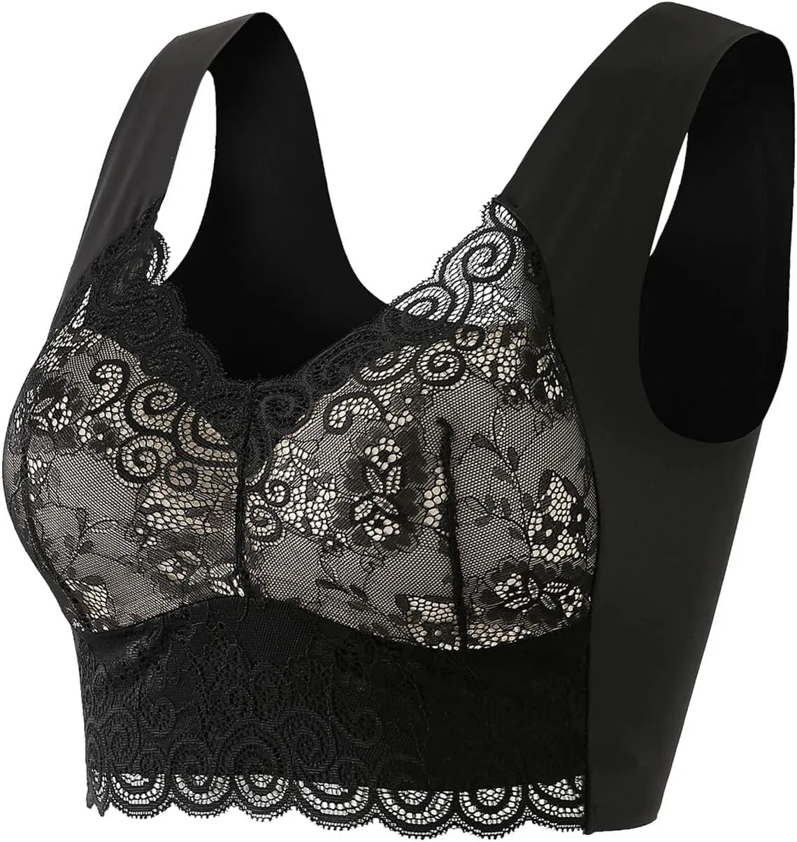 Sports Bras for Women Comfortable Adjustable Straps Athletic Running Workout Wirefree Bras Padded Crop Tops Bra