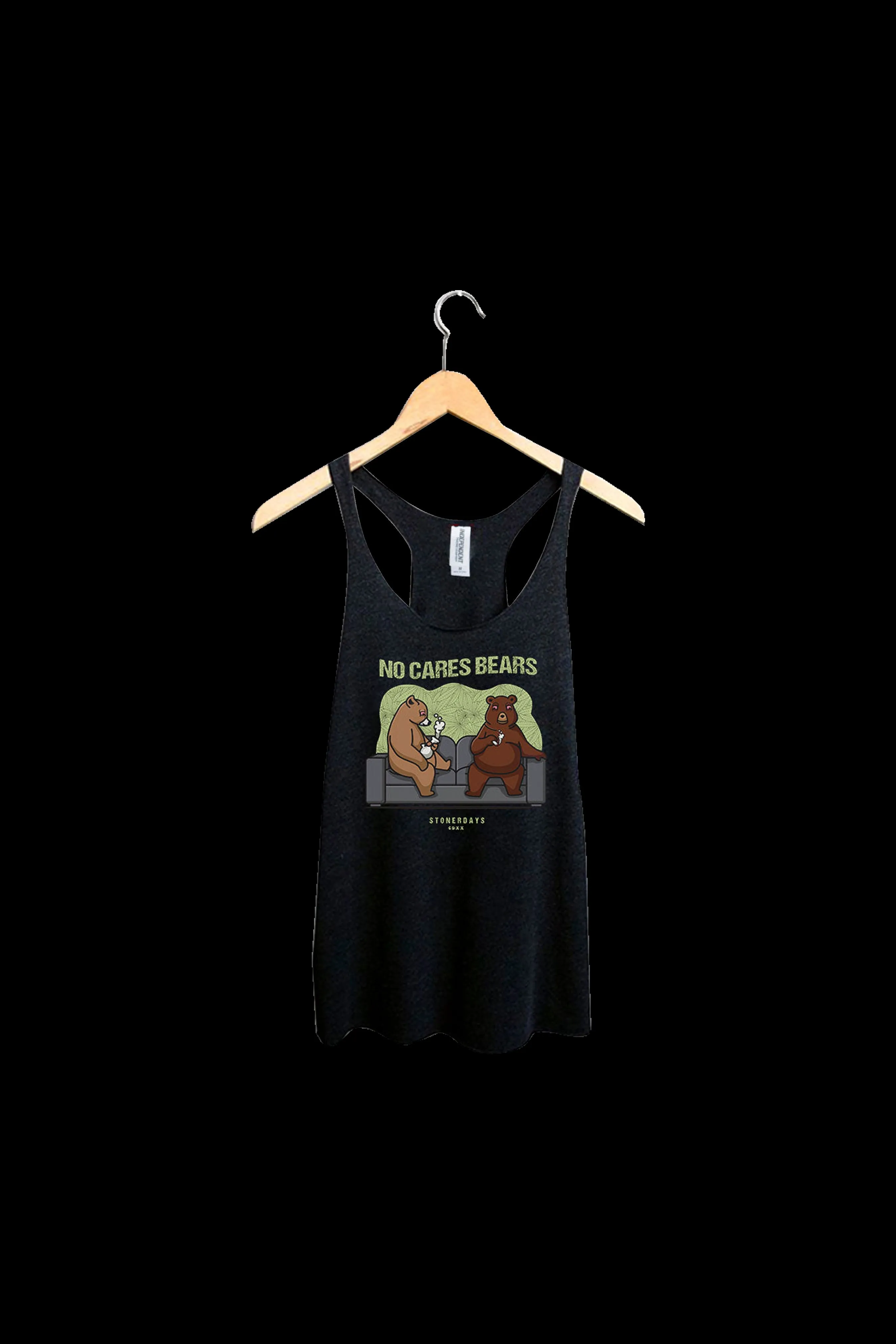 Stonerdays No Cares Bears Racerback Tank Top