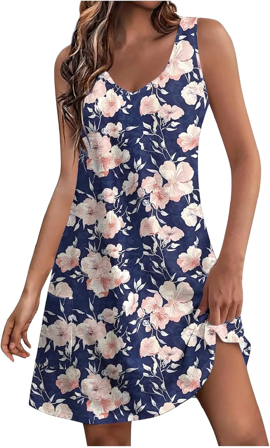 Summer Dresses for Women Exotic Boho Halter Neck Dress Spaghetti Strap Flowy Midi Dress Lightweight Breathable Clothe