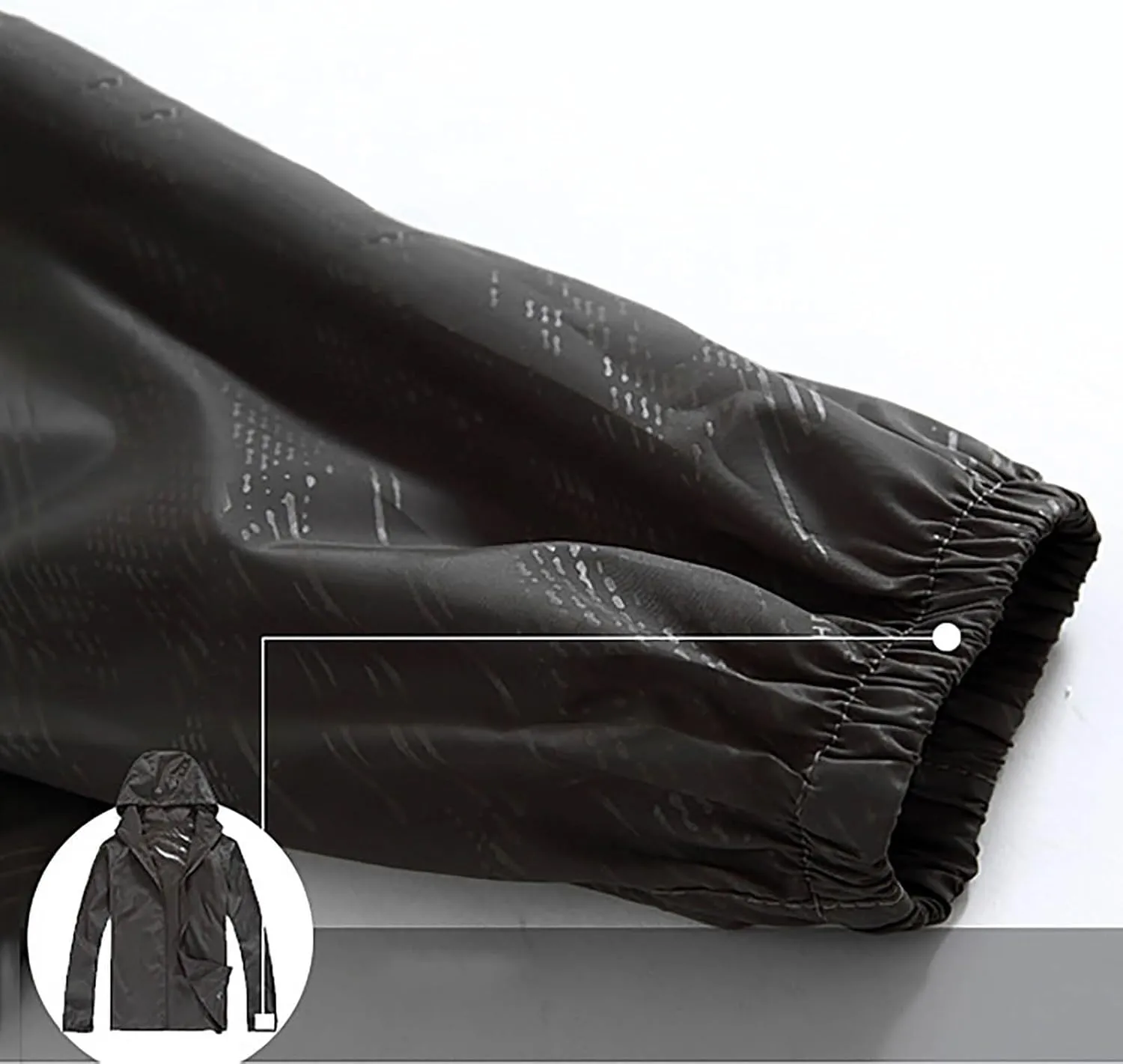 Unisex UPF 50  Sun Protection Jacket Ultra Light Thin Breathable Packable Outdoor Jacket Hoodie Waterproof Rain Coat