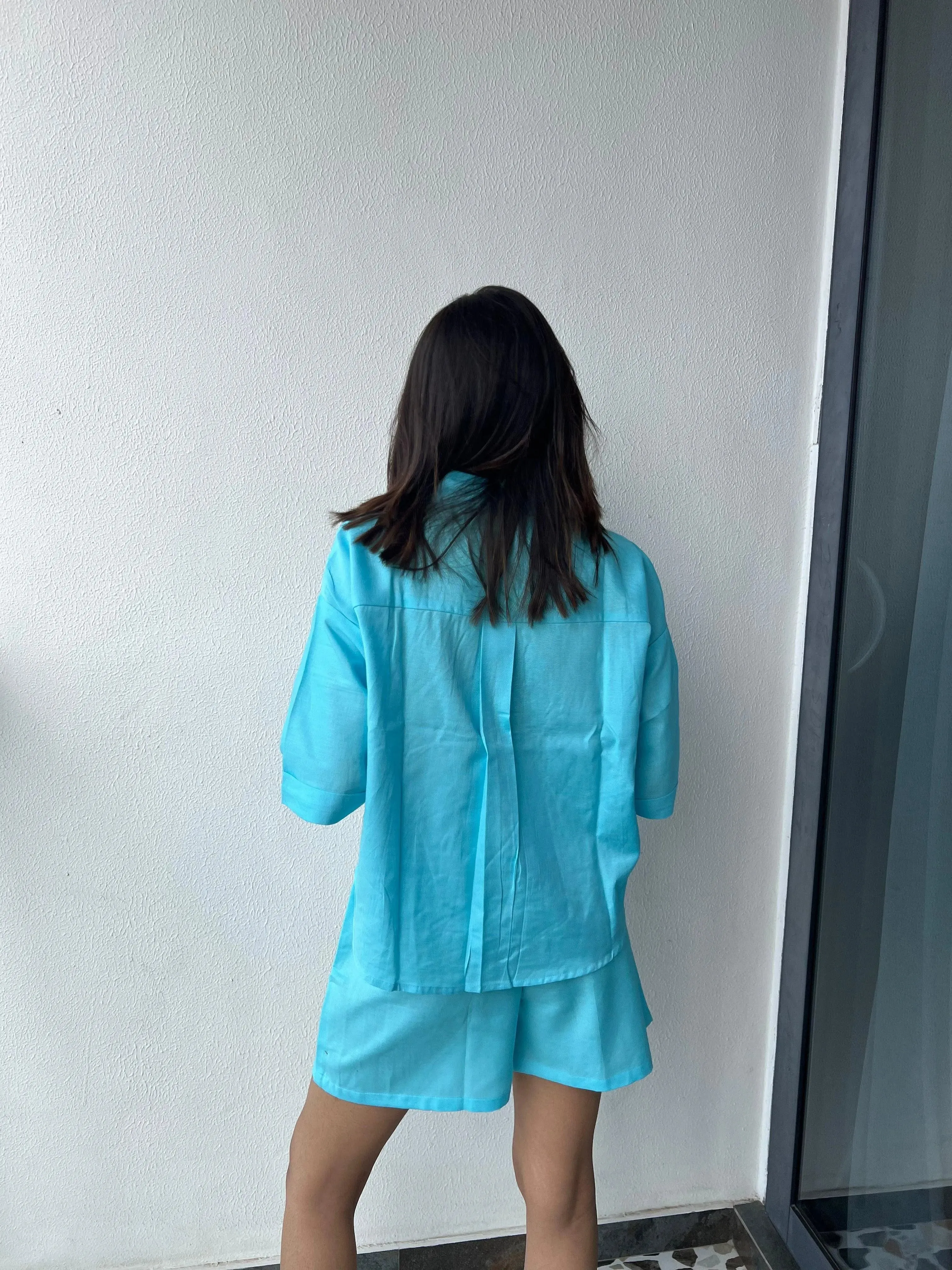 Velure Chic Blue Shorts