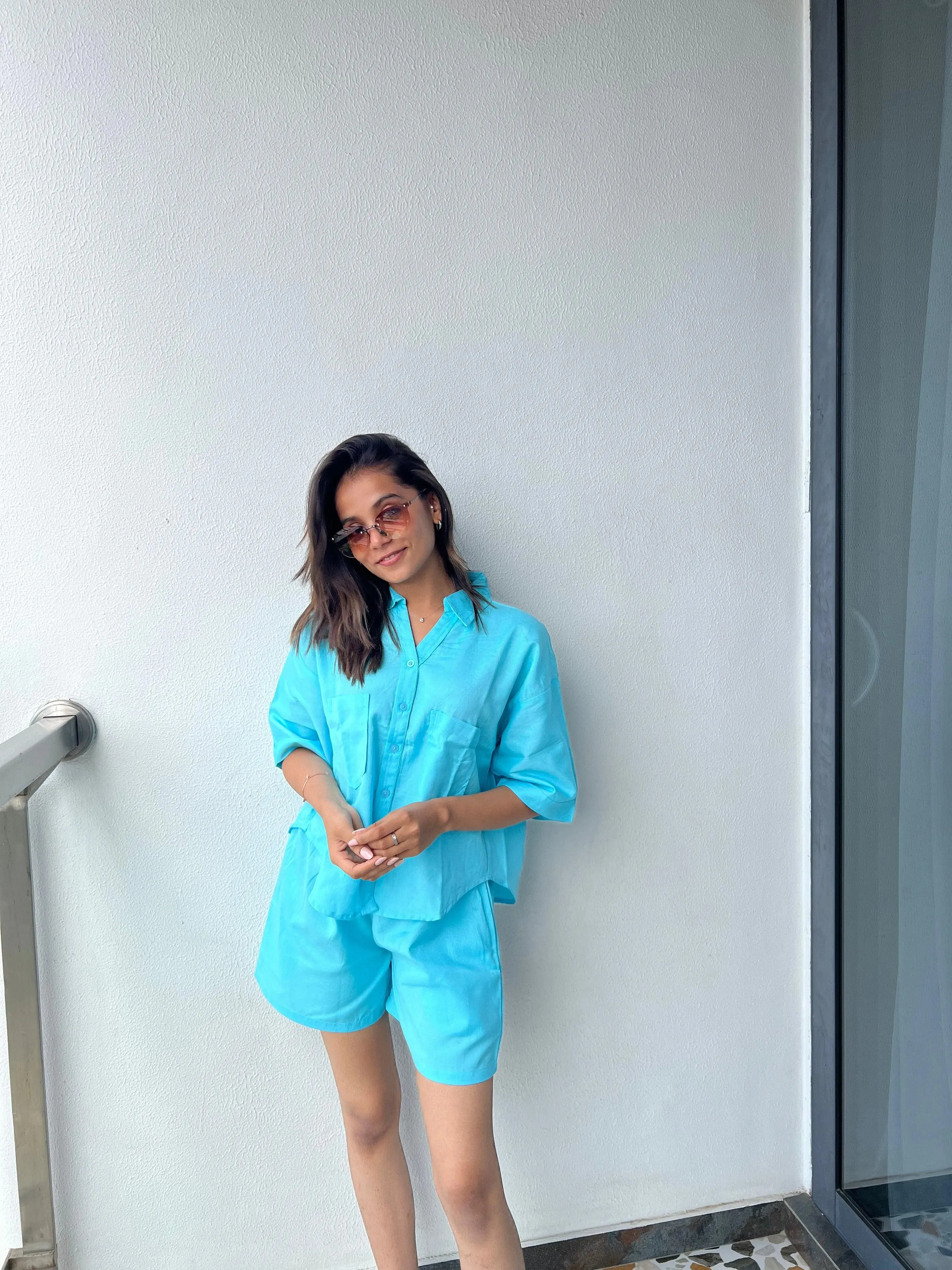 Velure Chic Blue Shorts