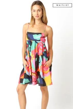 Waitlist 4/4 ♥ Tyra Sleeveless Floral Print Mini Dress