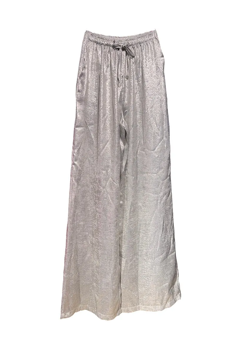 Wide Lame Party Pants