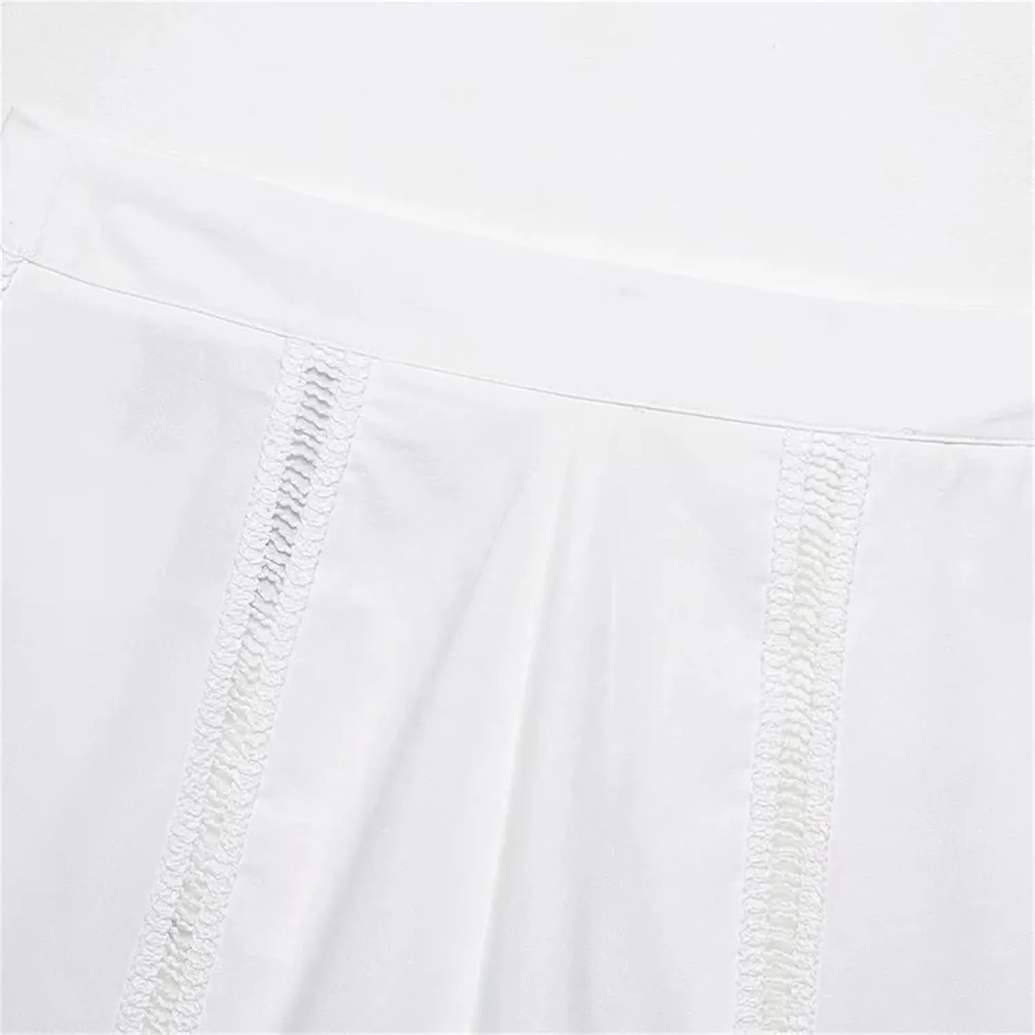 Women Fashion Lace Hem Front Zipper A-Line Mini Skirts Vintage High Waist Chic Mini Shorts Skirts
