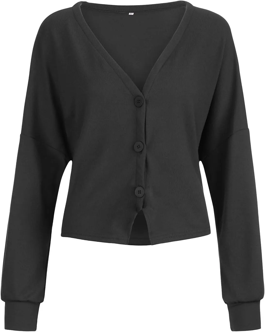 Women's Cardigan Sweaters 2025 V-Neck Button Cashmere Crop Tops Long Sleeve Knit Sweater Soft Warm Knitted Outwear