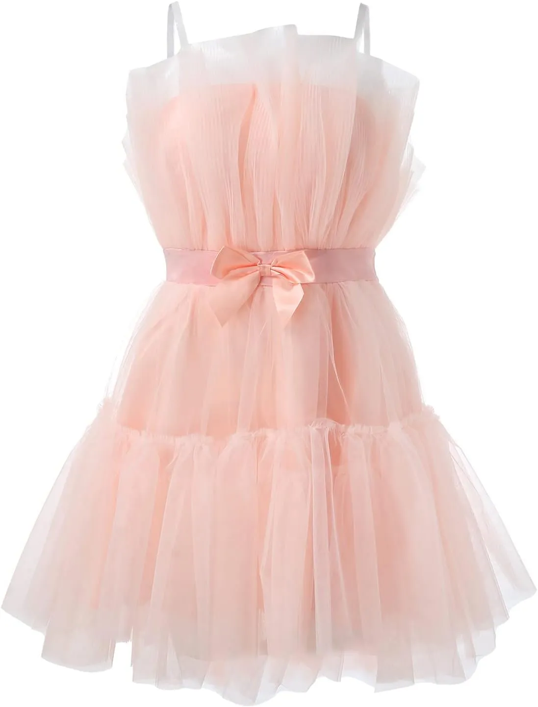 Womens Dress Off Shoulder Wedding Mesh Party Dress Plus Size High Waist A-Line Tulle Skirt Pleated Mini Dress for Carnival