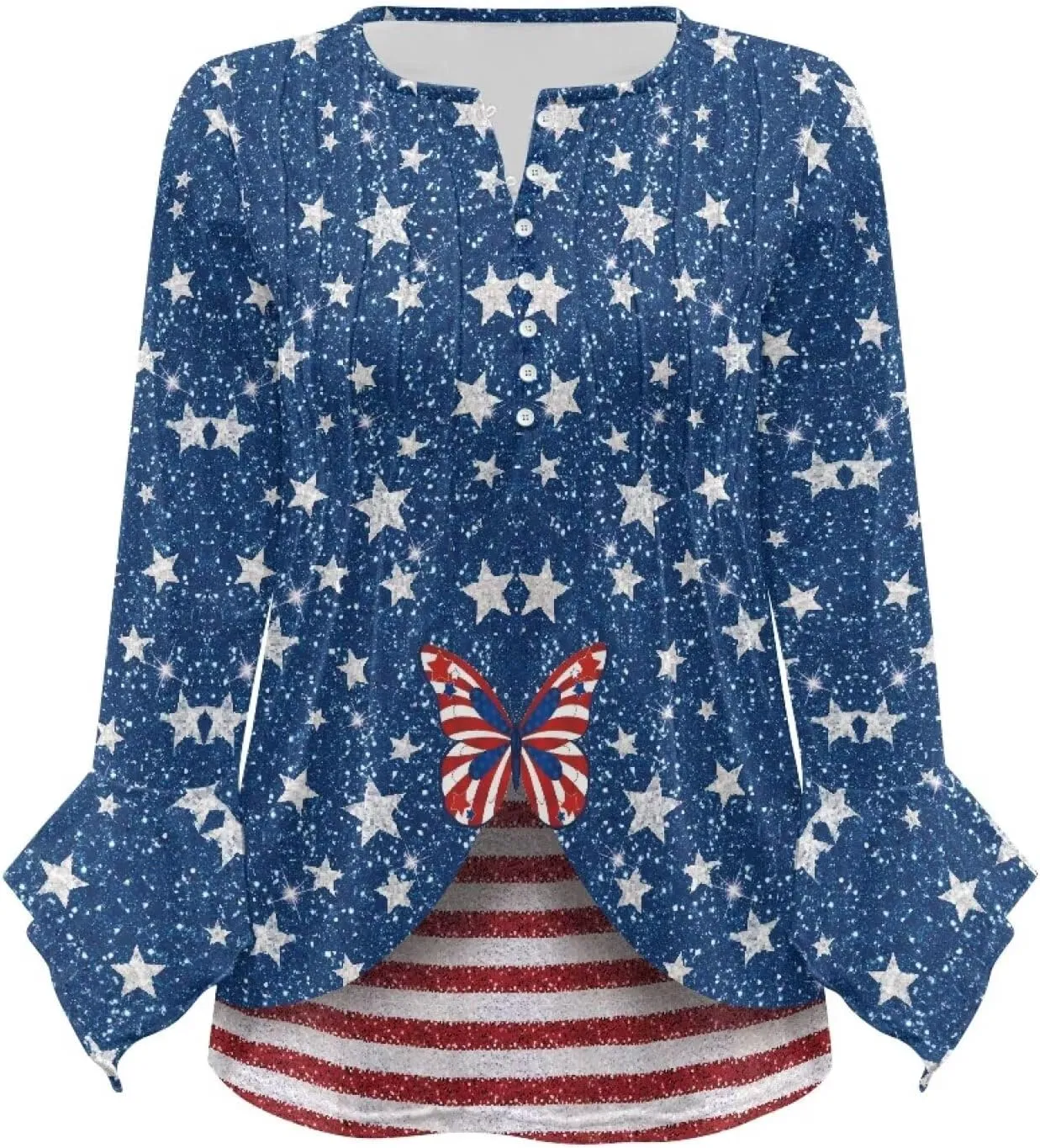 Women's Long Sleeve Button Down T-Shirt Athletic Blouse Breathable Slim Dressy Plus Size Top
