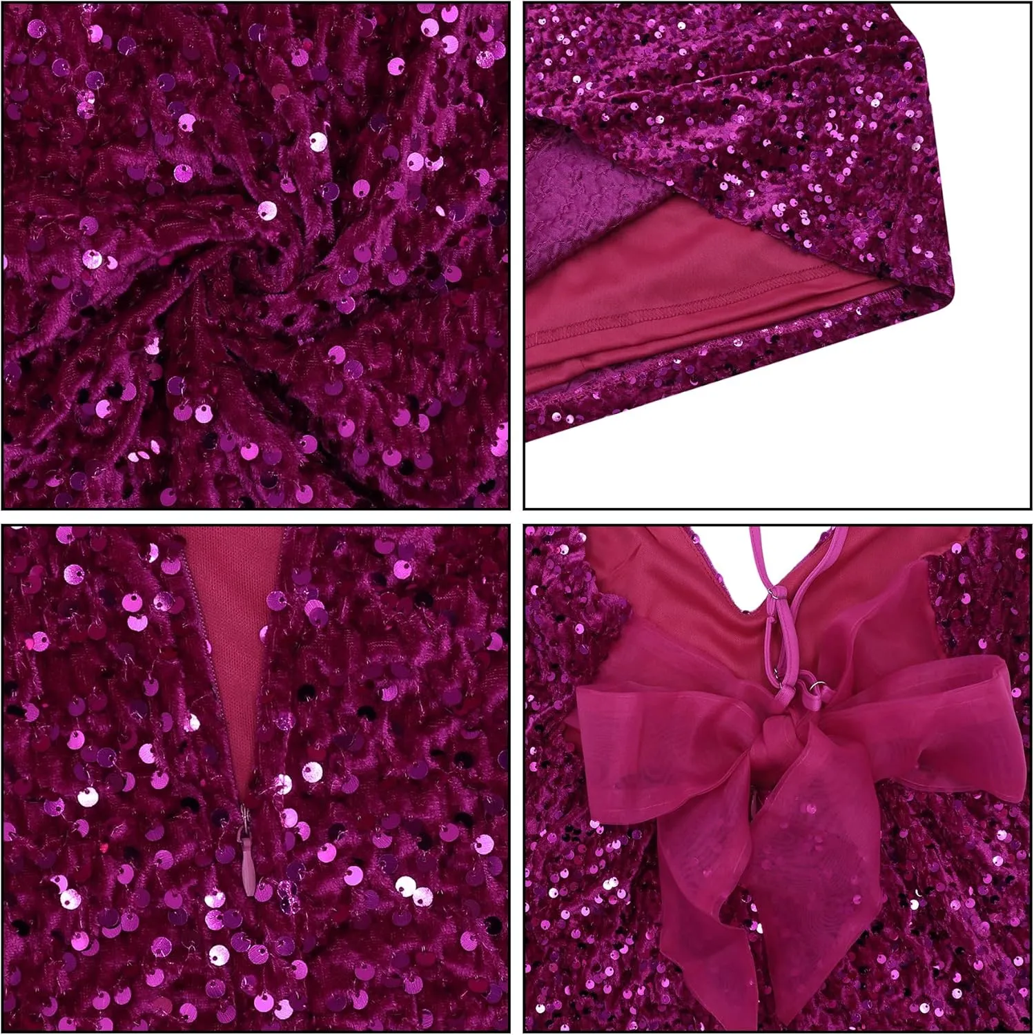 Women's Sequin Bodycon Mini Dress Sparkly Dress Sexy Criss Cross Open Back Short Dress