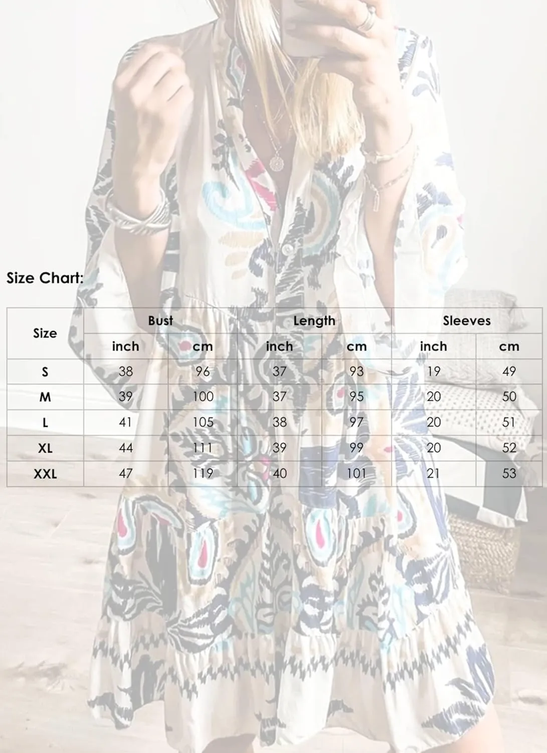 Women's Summer Boho Mini Dress V-Neck Long Sleeve Shift Dresses Ruffle Floral Flowy Dress Beach Vacation Dress