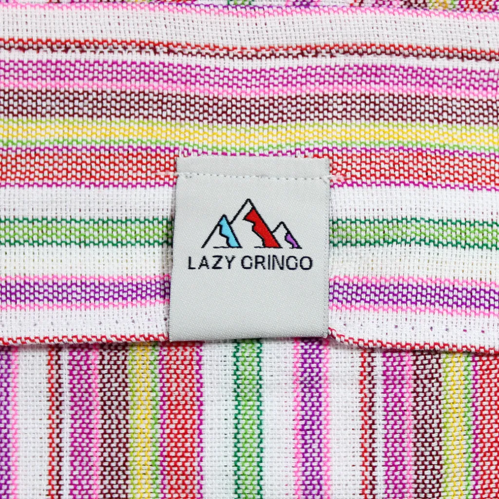 (XL) Pinkish Stripes on White Lounge Pants  0088