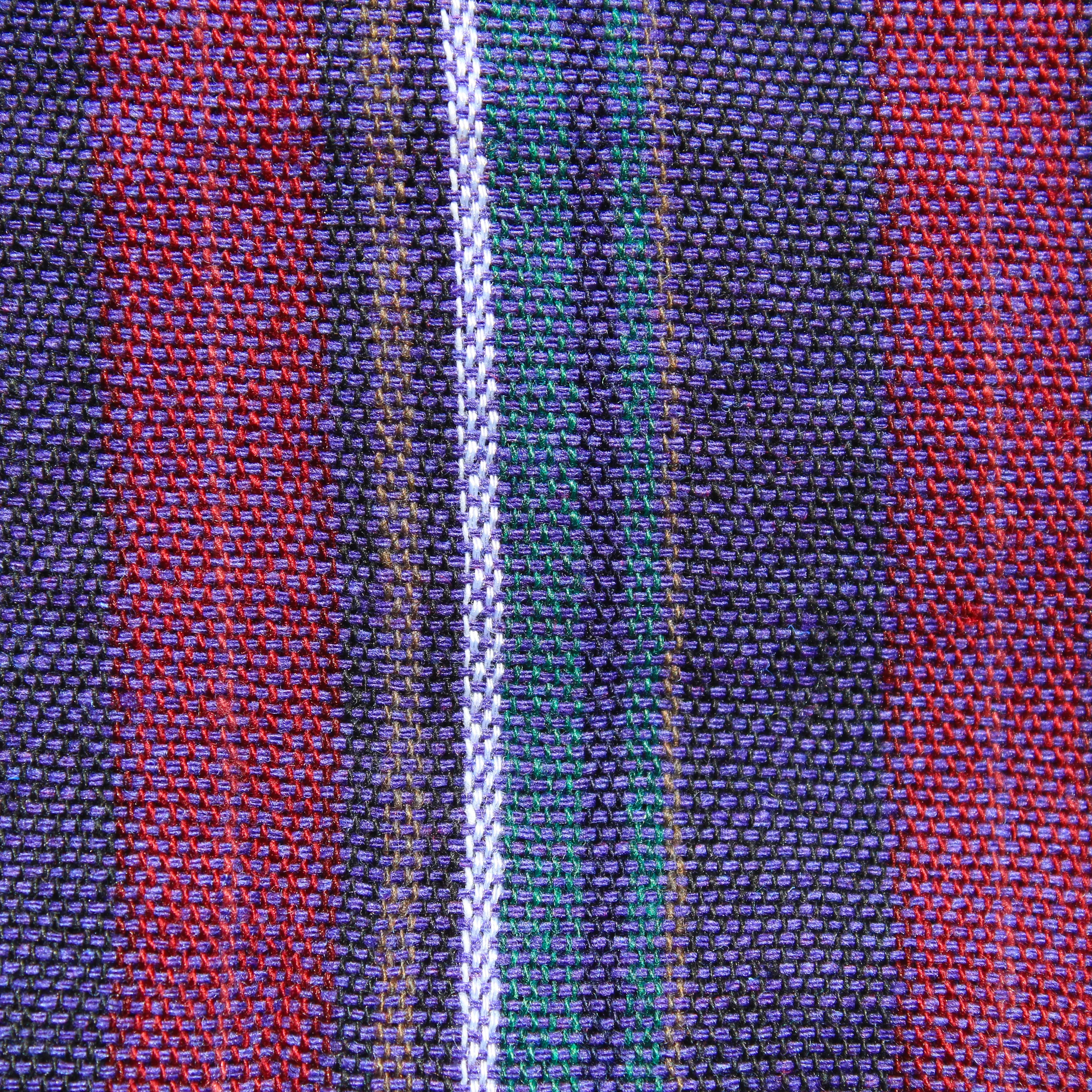 (XL) Purple on Purple with Greyish and White Stripes 0225
